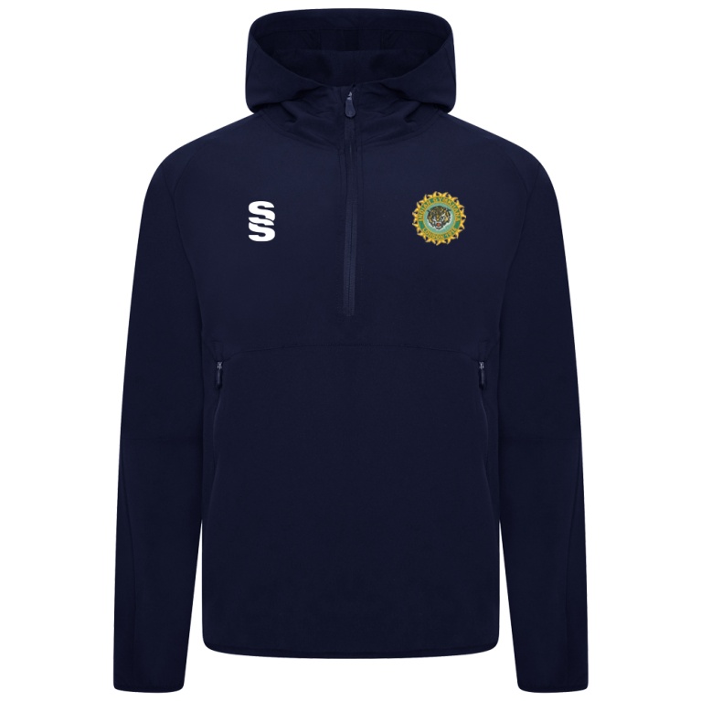 INDIAN GYMKHANA Dual Elite 1/4 Zip Hoody / Rain Jacket : Navy