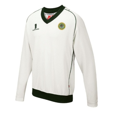 Indian Gymkhana CC - Long Sleeve Sweater Green Trim