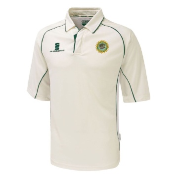 Indian Gymkhana CC - Premier 3/4 Sleeve Green Trim Shirt